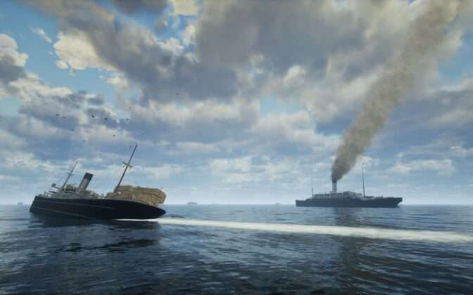 Ships at sea