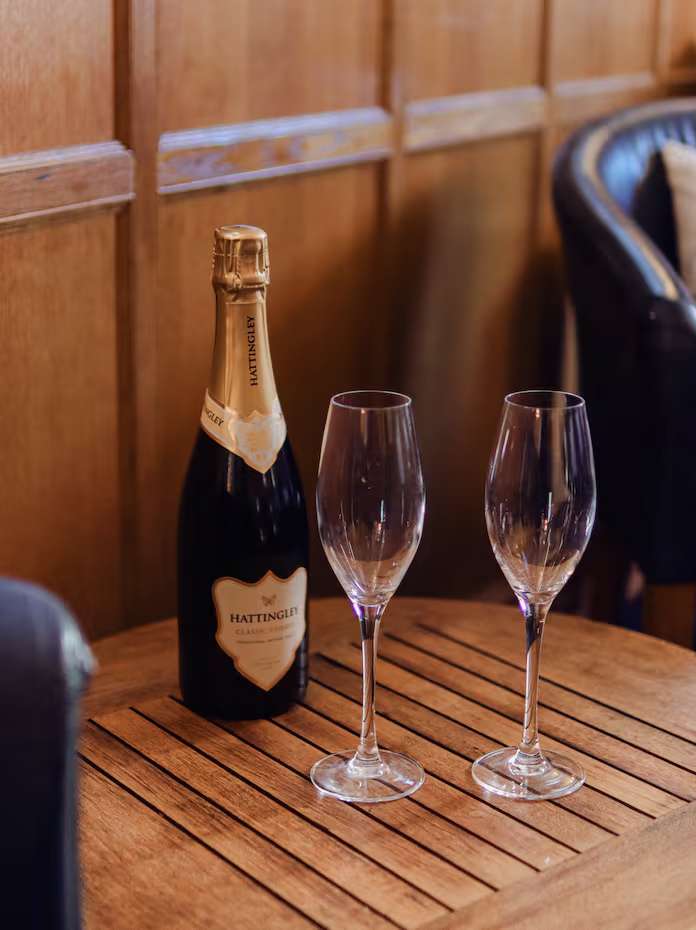 Bottle of fizz and classes
