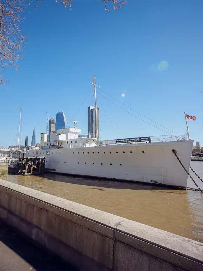 Exterior of HMS Wellington